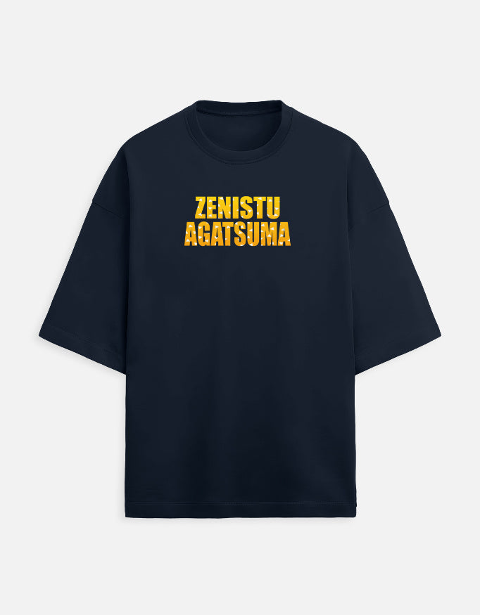 Zenitsu Agatsuma Demon Slayer Thunder Breathing Graphic Oversized T-Shirt